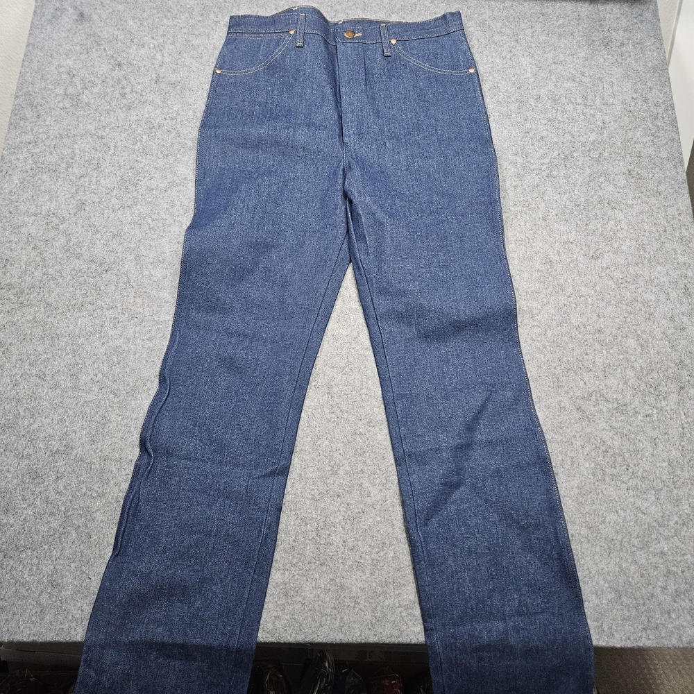 Wrangler Cowboy Cut Jeans 0936DNI Blue Rigid Denim Jeans Men's 36x38